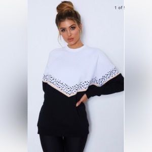 White Fox x Sarah’s Day All I Do Is Brunch Sweater White XXL